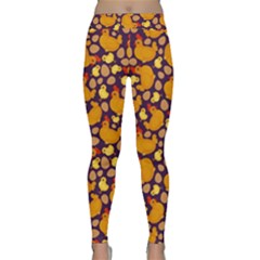 Hen Chick Chicken Purple Classic Yoga Leggings by trulycreative