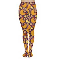 Hen Chick Chicken Purple Tights by trulycreative