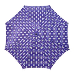 Purple  White  Abstract Pattern Golf Umbrellas