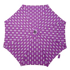 Pink  White  Abstract Pattern Hook Handle Umbrellas (large)