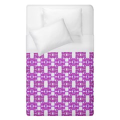 Pink  White  Abstract Pattern Duvet Cover (single Size) by BrightVibesDesign