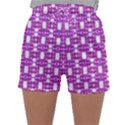 Pink  White  Abstract Pattern Sleepwear Shorts View1