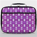 Pink  White  Abstract Pattern Full Print Lunch Bag View1