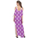 Pink  White  Abstract Pattern Maxi Chiffon Cover Up Dress View2