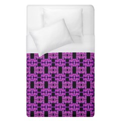 Pink Black Abstract Pattern Duvet Cover (single Size) by BrightVibesDesign