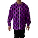 Pink Black Abstract Pattern Kids  Hooded Windbreaker View1