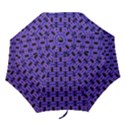 Purple Black Abstract Pattern Folding Umbrellas View1