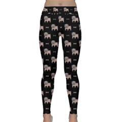 Cute Pug Dog And Bone Classic Yoga Leggings by trulycreative