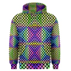 Bright  Circle Abstract Black Yellow Purple Green Blue Men s Pullover Hoodie by BrightVibesDesign