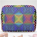 Colorful Circle Abstract White  Blue Yellow Red Make Up Pouch (Large) View1