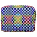 Colorful Circle Abstract White  Blue Yellow Red Make Up Pouch (Large) View2