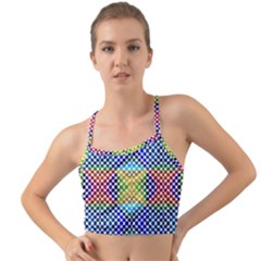 Colorful Circle Abstract White  Blue Yellow Red Mini Tank Bikini Top