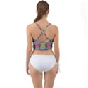 Colorful Circle Abstract White  Blue Yellow Red Mini Tank Bikini Top View2