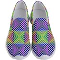 Colorful Circle Abstract White Purple Green Blue Men s Lightweight Slip Ons View1