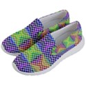 Colorful Circle Abstract White Purple Green Blue Men s Lightweight Slip Ons View2