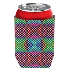 Colorful Circle Abstract White  Red Pink Green Can Holder by BrightVibesDesign