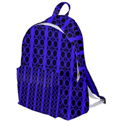 Circles Lines Black Blue The Plain Backpack by BrightVibesDesign