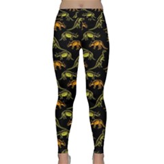 X-ray Dinosaur Black Classic Yoga Leggings by trulycreative