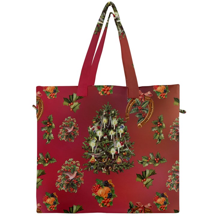 Wonderful Vintage Christmas Design Canvas Travel Bag