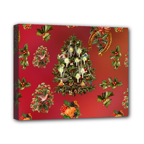 Wonderful Vintage Christmas Design Canvas 10  X 8  (stretched) by FantasyWorld7