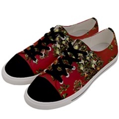 Wonderful Vintage Christmas Design Men s Low Top Canvas Sneakers by FantasyWorld7