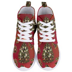 Wonderful Vintage Christmas Design Women s Lightweight High Top Sneakers by FantasyWorld7