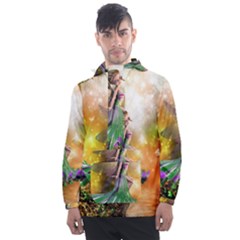 Cute Flying Fairy In The Night Men s Front Pocket Pullover Windbreaker by FantasyWorld7