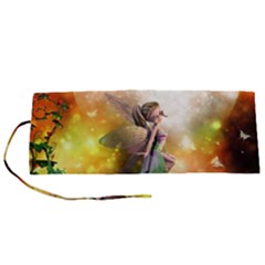 Cute Flying Fairy In The Night Roll Up Canvas Pencil Holder (s) by FantasyWorld7