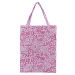 Coffee Pink Classic Tote Bag by Amoreluxe