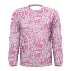 Coffee Pink Men s Long Sleeve Tee by Amoreluxe