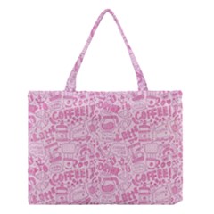 Coffee Pink Medium Tote Bag by Amoreluxe