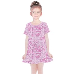 Coffee Pink Kids  Simple Cotton Dress by Amoreluxe