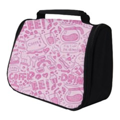 Coffee Pink Full Print Travel Pouch (small) by Amoreluxe