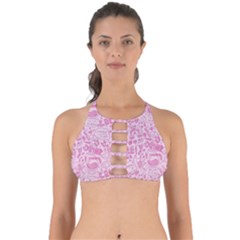 Coffee Pink Perfectly Cut Out Bikini Top by Amoreluxe