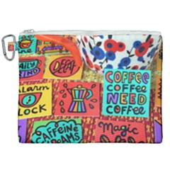 Need Coffee Canvas Cosmetic Bag (xxl)