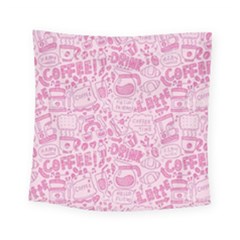 Coffee Pink Square Tapestry (small) by Amoreluxe