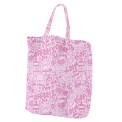 Coffee Pink Giant Grocery Tote by Amoreluxe