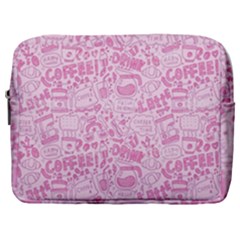 Coffee Pink Make Up Pouch (large) by Amoreluxe