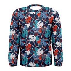 Dinosaur Skeleton Men s Long Sleeve Tee