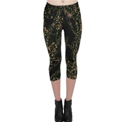 Gold Tree Capri Leggings 