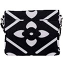 Pattern Flower Black Buckle Messenger Bag View3