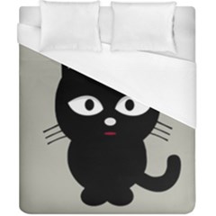 Cat Pet Cute Black Animal Duvet Cover (california King Size)