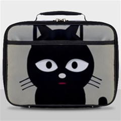 Cat Pet Cute Black Animal Full Print Lunch Bag