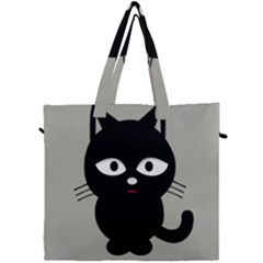 Cat Pet Cute Black Animal Canvas Travel Bag