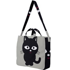 Cat Pet Cute Black Animal Square Shoulder Tote Bag