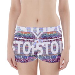 Human Trafficking In Blue Classic Logo Final Boyleg Bikini Wrap Bottoms by gottostop