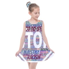 Human Trafficking In Blue Classic Logo Final Kids  Summer Dress by gottostop