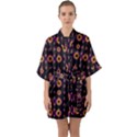 Fantasy Flowers In New Freedom Half Sleeve Satin Kimono  View1