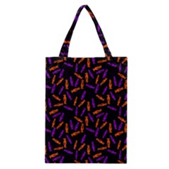 Halloween Candy On Black Classic Tote Bag by bloomingvinedesign