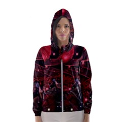 Beautiful Red Roses Women s Hooded Windbreaker by FantasyWorld7